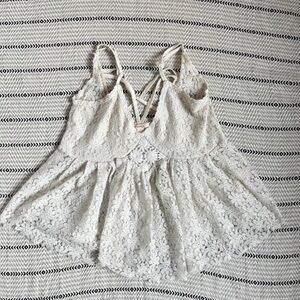 Flow boho lace shirt baby doll coquette